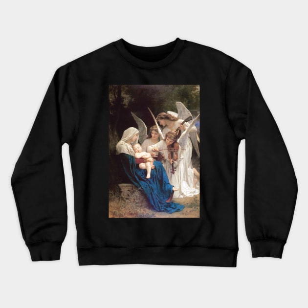 Song of the Angels - Bouguereau Crewneck Sweatshirt by Brasilia Catholic